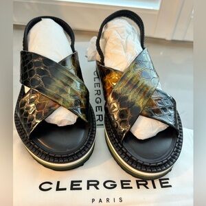 Brand New: Clergerie's Freedoms V Snake Olivier Nior sandals